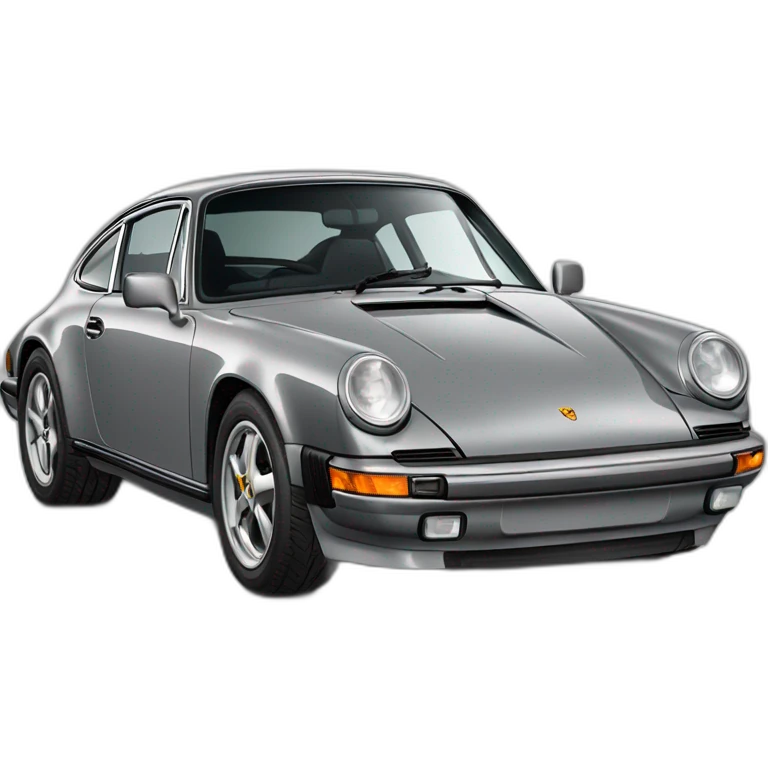 porsch 911 grey carrera emoji