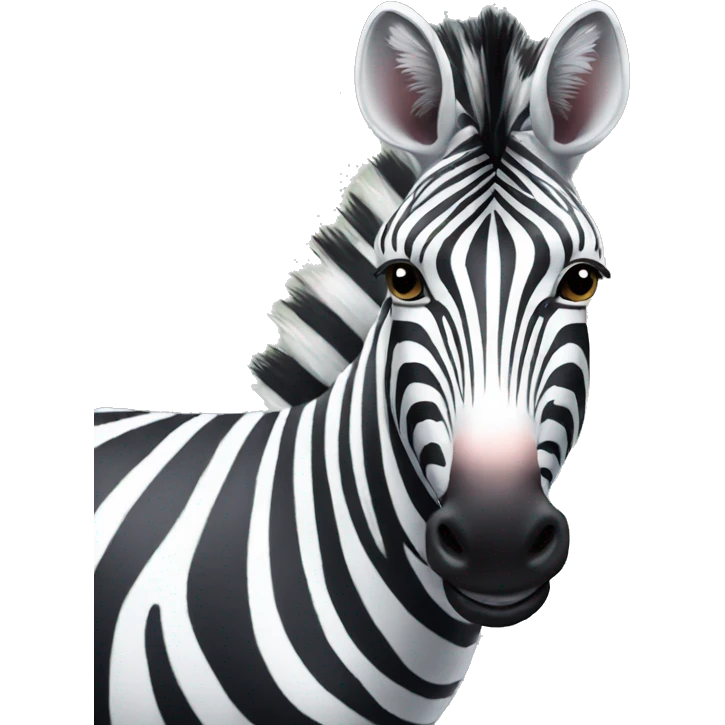 funny zebra emoji