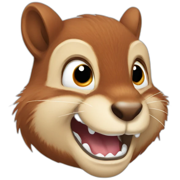 squirrel with sharp teeth emoji