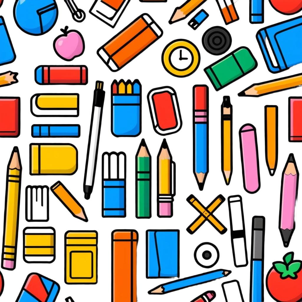 school supplies emoji