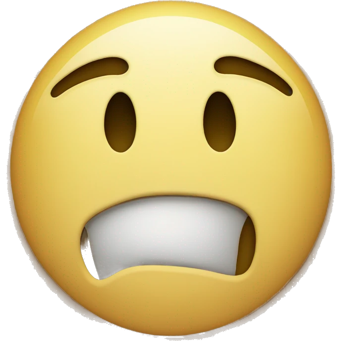 Tired iPhone Smiley Face  emoji