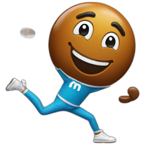 dancing M&M candy emoji