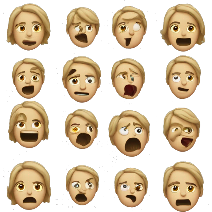 A normal emoji with lips makin a noise emoji