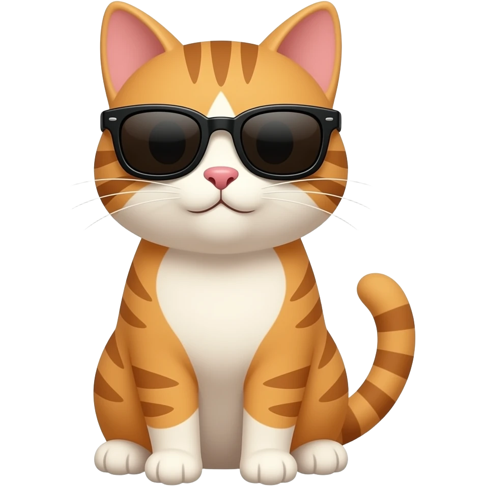 Cat wearing sunglasses emoji