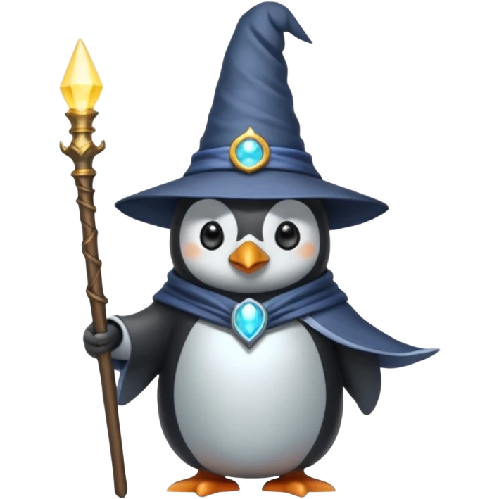 Penguin Wizard emoji