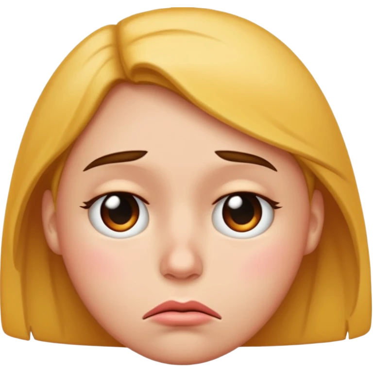 frowny pouty face emoji
