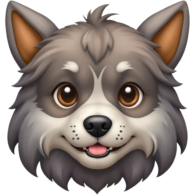 Un chien qui ressemble à un monstre  emoji