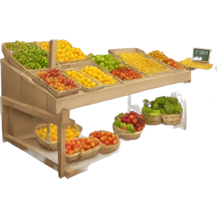 Empty farmers market stand emoji