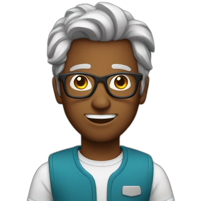 Exaggerated Nerd  emoji