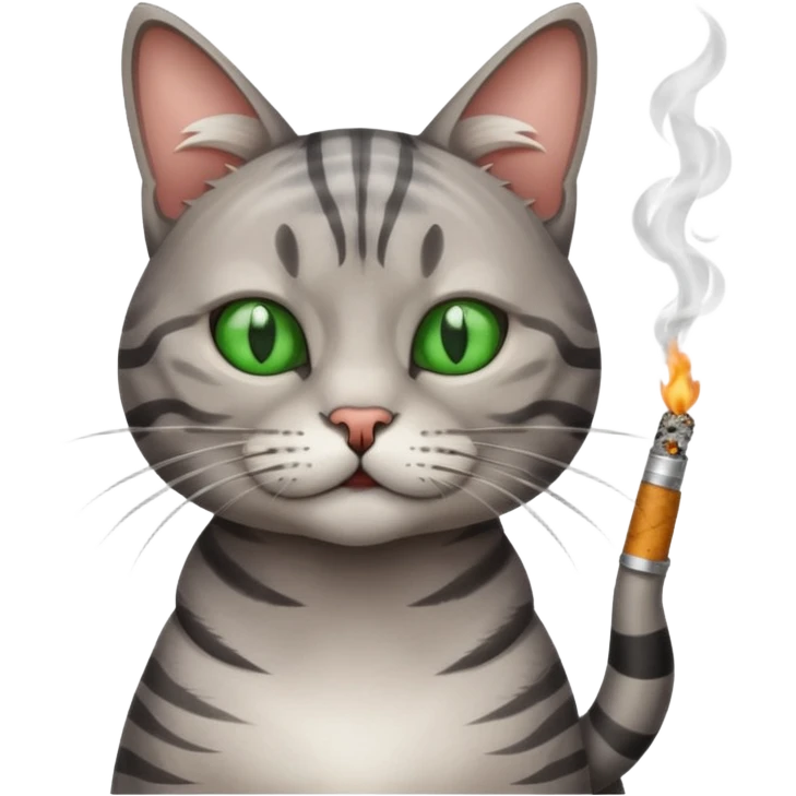 cat smoking weed emoji