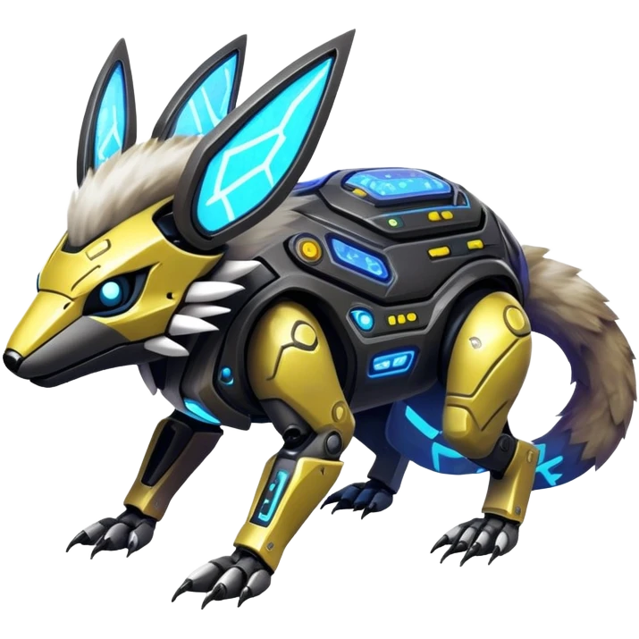  exotic cyber-Protogen-Fakémon-Pokémon-Vernid-creature emoji