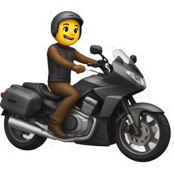 Andar en moto emoji