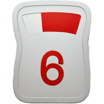 red speed limit emoji