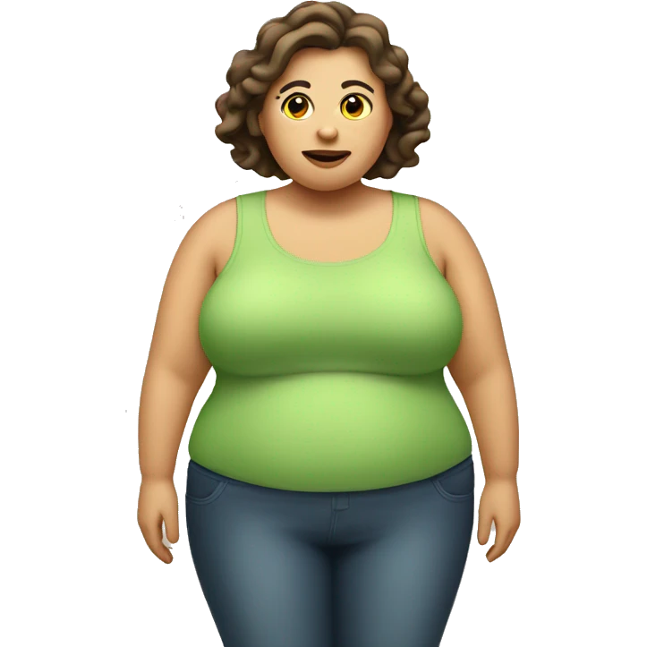 Obese women  emoji