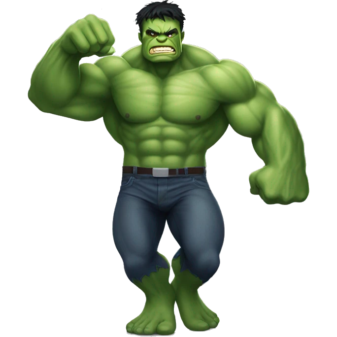 Super hero hulk emoji