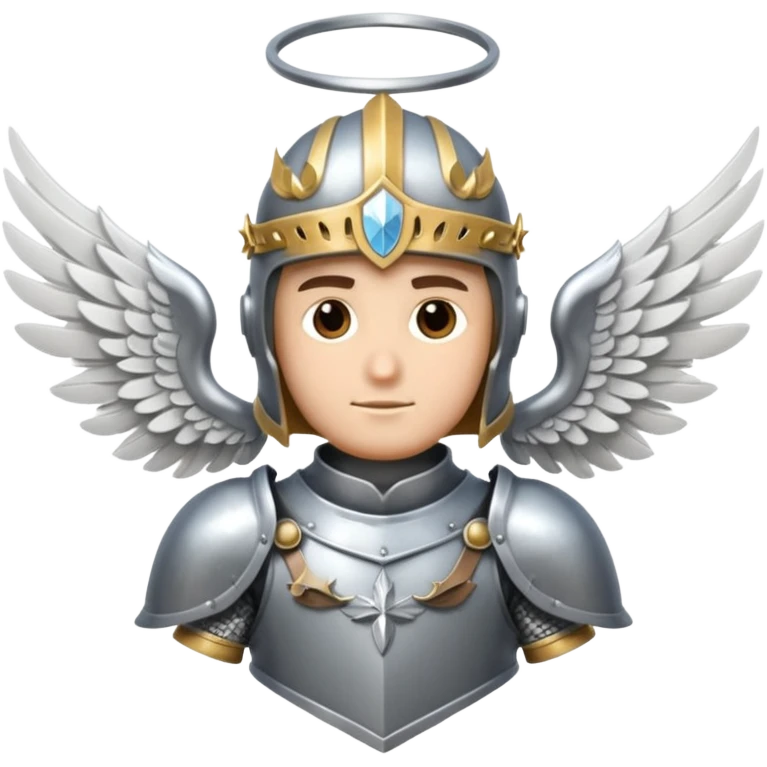 Caballero con armadura y alas de angel emoji