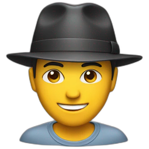 DJ with a hat emoji