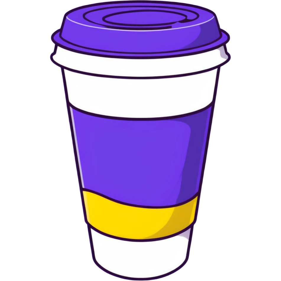 yellow disposable cup emoji