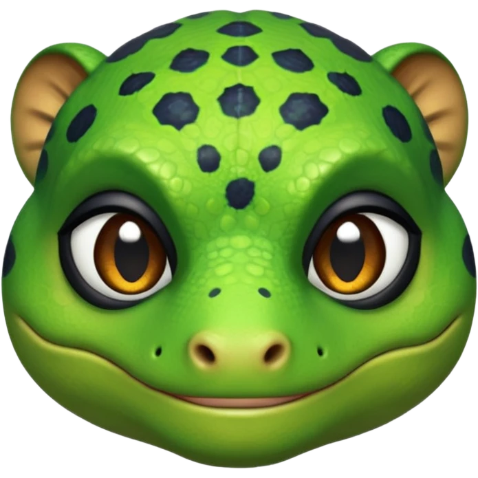 3 ninjas style face paint on a gecko  emoji
