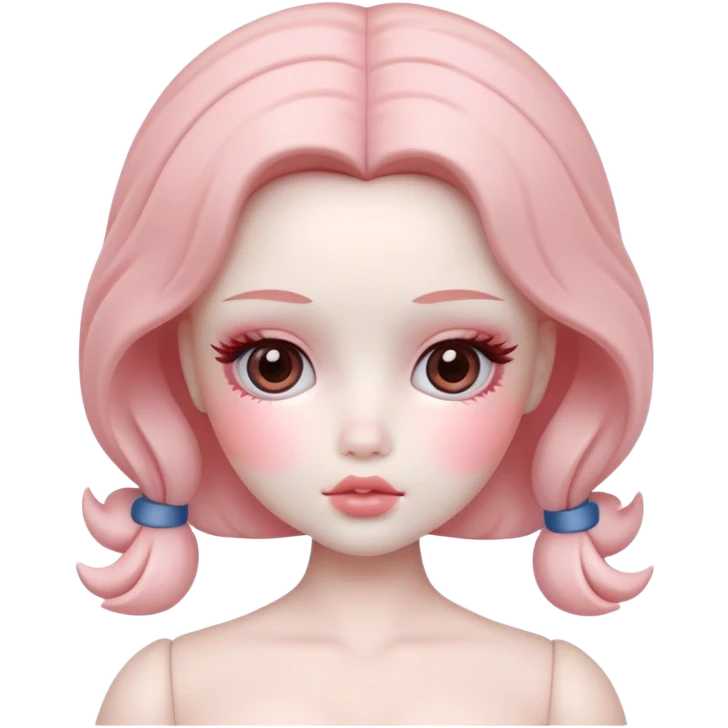 doll blush emoji
