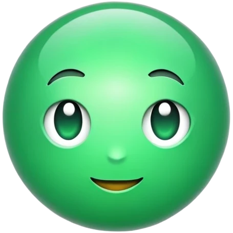 Esfera toda verde clara sem fundo emoji