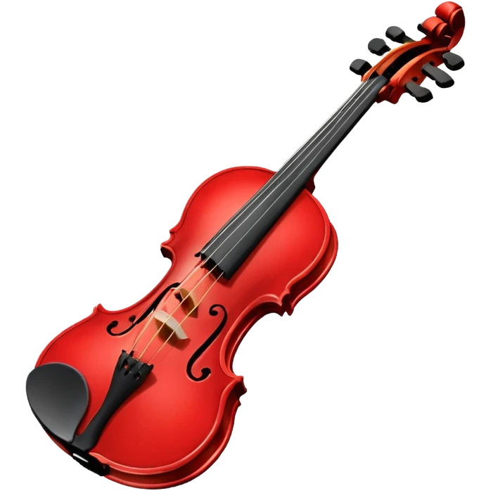 simple red violin emoji