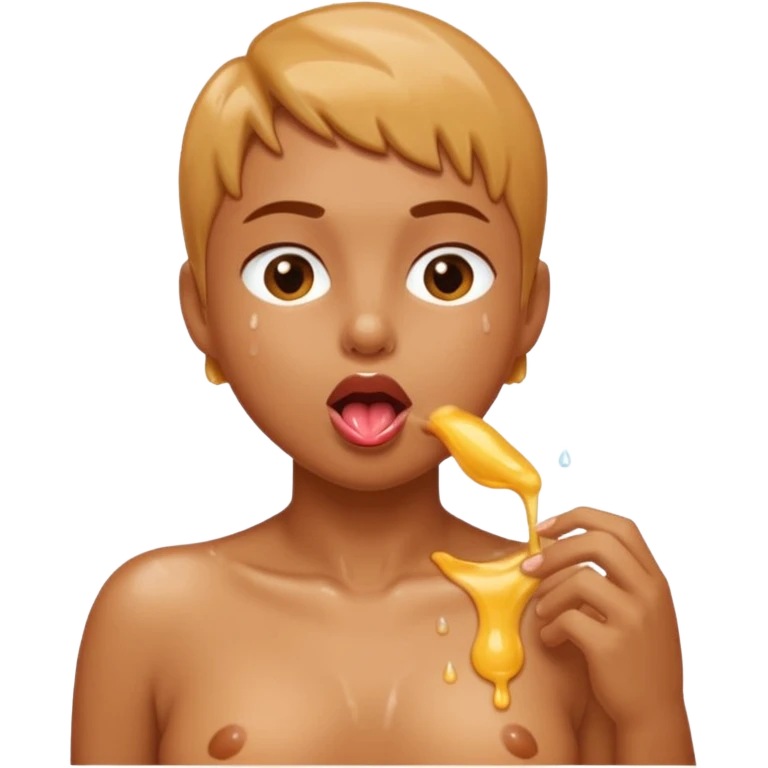 Licking nipples emoji