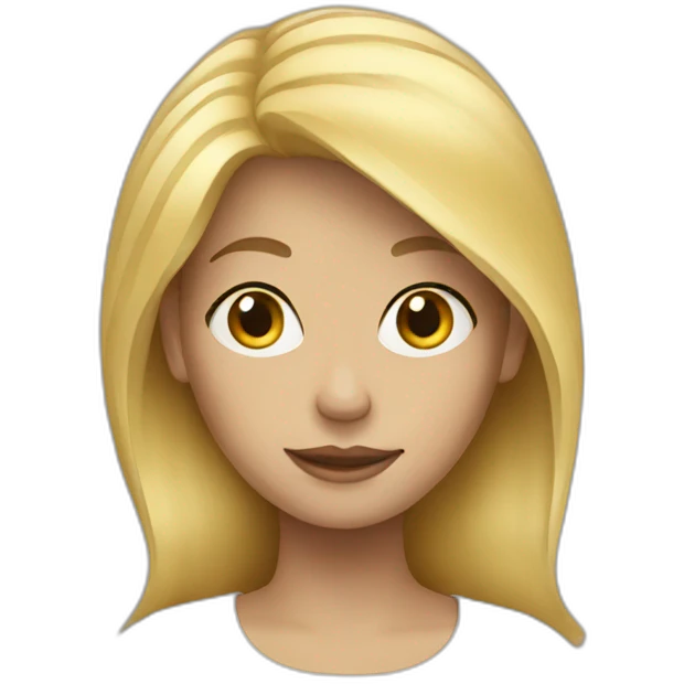 blond woman emoji