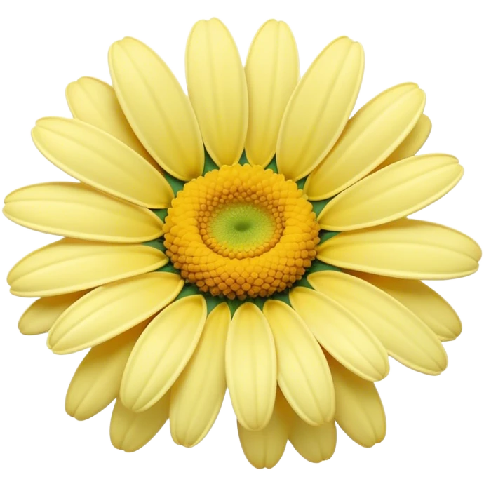 pastel yellow daisy emoji