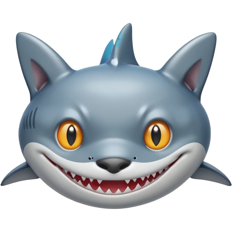 shark body with a cat face emoji