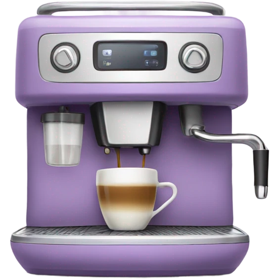 Coffee machine in light purple emoji