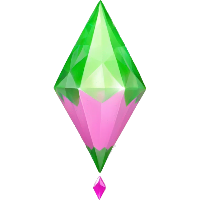 The Sims 4 plumbob light pink emoji