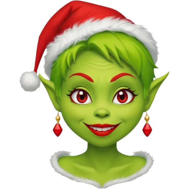 Grinch woman emoji