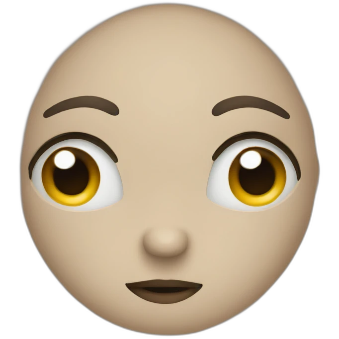 Q shaped face emoji