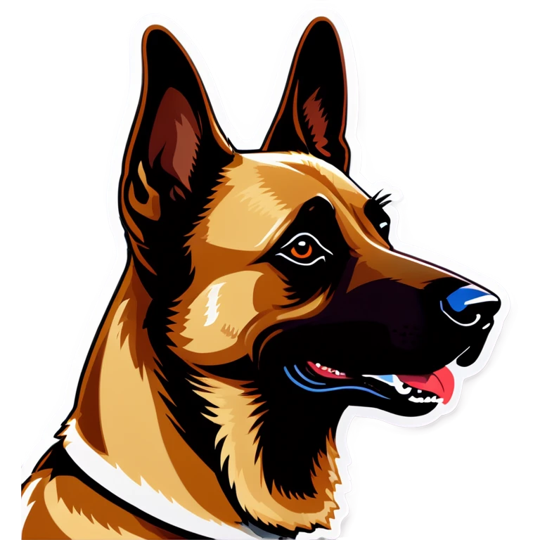 Belgian malinois president emoji