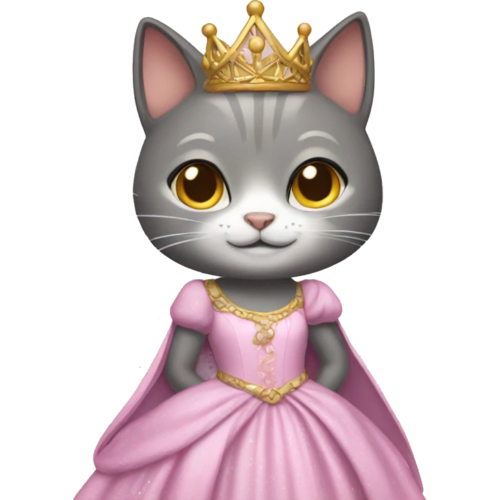cat in a princess dress emoji