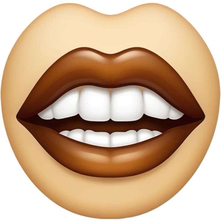 💋 but in brown emoji
