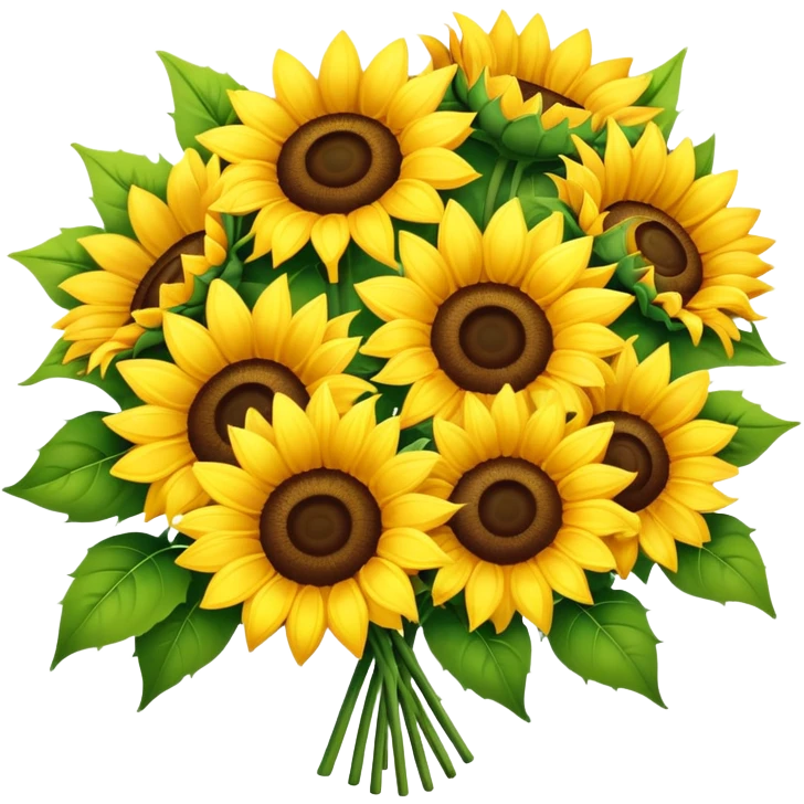 Bouquet of sunflowers emoji
