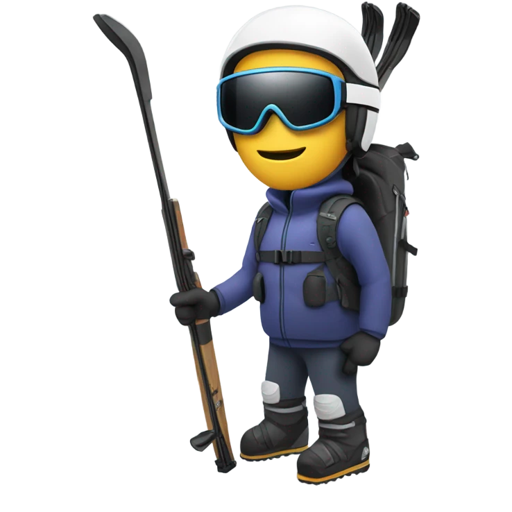 skier with rifle emoji