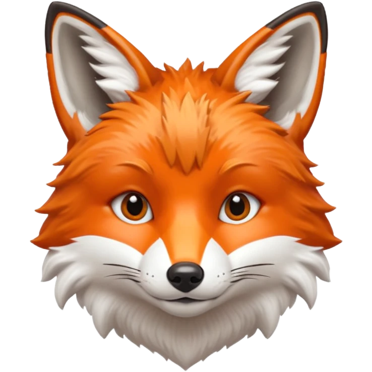 realistic fox head emoji