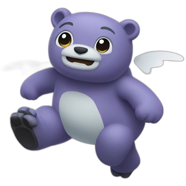 Wumpus flying emoji