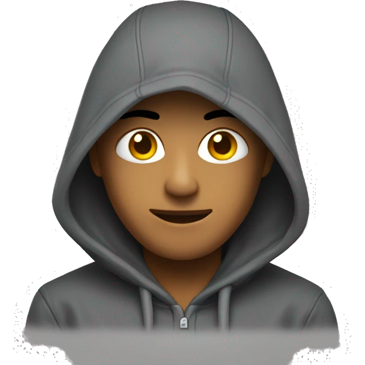 dig wearing hoodie emoji