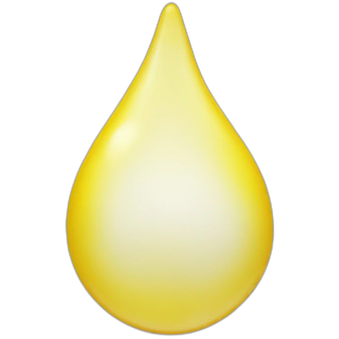 droplet yellow emoji