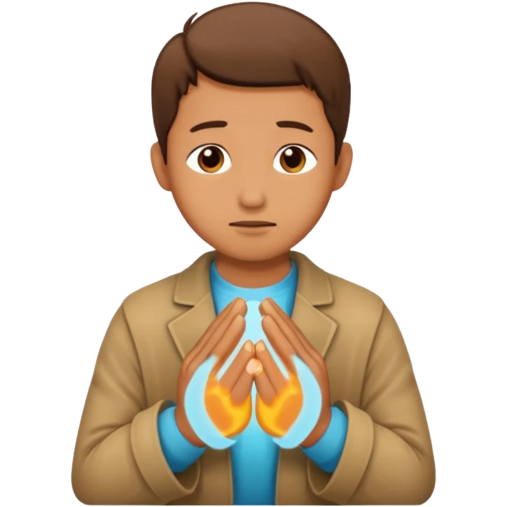 A man prayering emoji