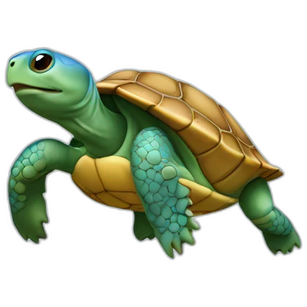 tortue bleu emoji