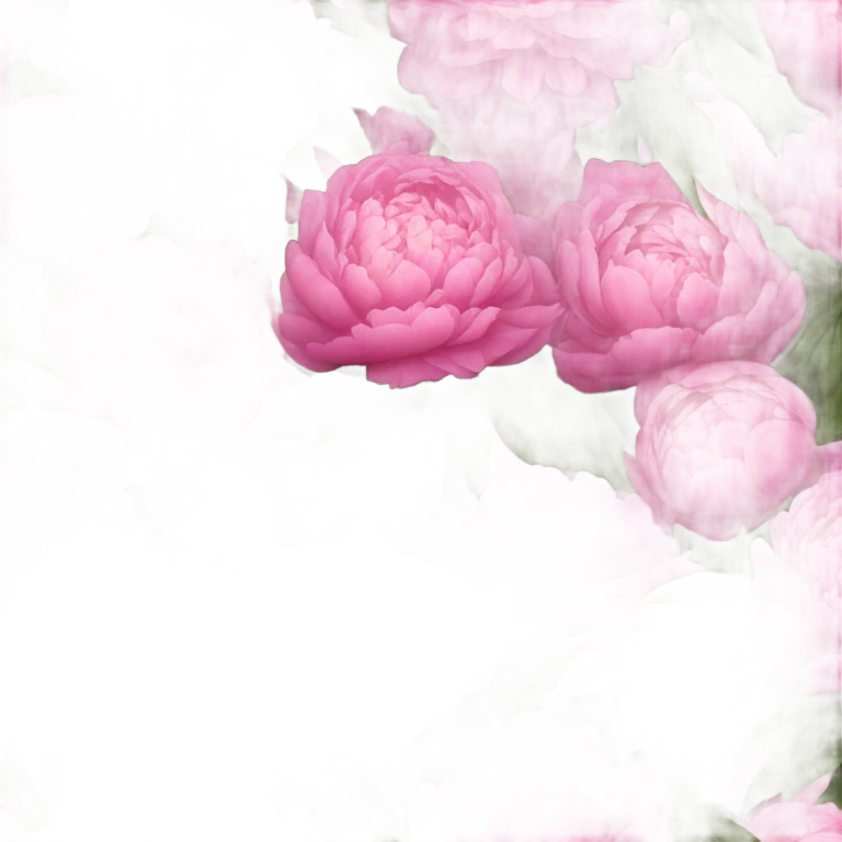 A  huge boquete of pink peonies emoji