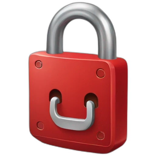 red padlock emoji