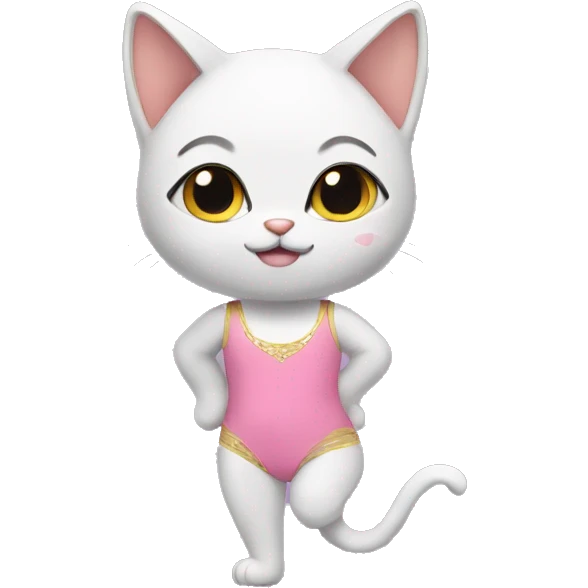 Kitten with a leotard  emoji