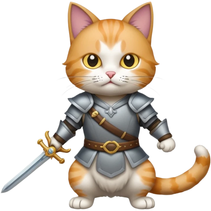 Cat with a sword emoji
