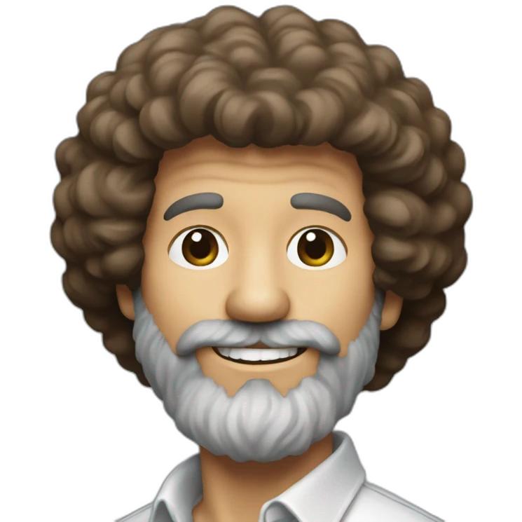 Bob ross painting  emoji